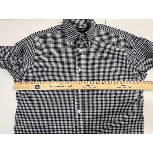 Lauren Ralph Lauren Men's Classic Fit Non Iron Plaid Shirt Size 15.5 32/33 - Picture 6 of 8